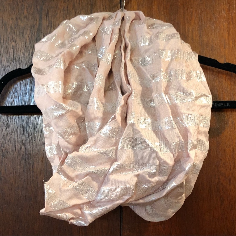 Rose & Silver Infinity Scarf